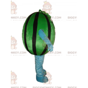 Costume de mascotte BIGGYMONKEY™ de pastèque verte et noire