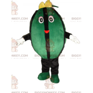 Costume de mascotte BIGGYMONKEY™ de pastèque verte et noire