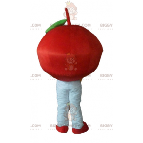 Sødt smilende rødt kirsebær BIGGYMONKEY™ maskotkostume - Frugt maskot - BIGGYMONKEY_03820 - BiggyMonkey.com