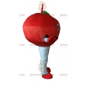 Cute Smiling Red Cherry BIGGYMONKEY™ Mascot Costume -