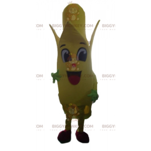 Fantasia de mascote gigante de banana amarela BIGGYMONKEY™ –