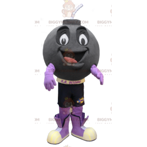 Costume de mascotte BIGGYMONKEY™ de boulet de canon souriant -