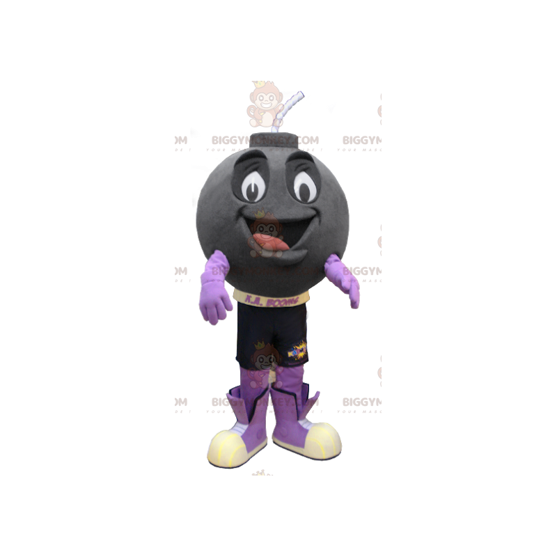 Costume da mascotte BIGGYMONKEY™ Palla di cannone sorridente - Costume da mascotte BIGGYMONKEY™ Palla di cannone sorridente -