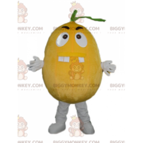 Costume da mascotte BIGGYMONKEY™ arancione limone gigante