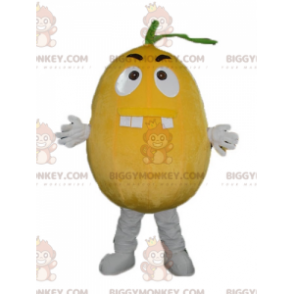 Traje de mascote gigante de aparência selvagem laranja limão BIGGYMONKEY™ - Mascote de frutas - BiggyMonkey.com