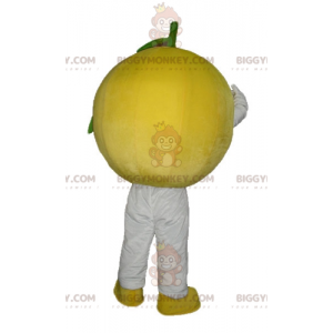 Bonito disfraz de mascota BIGGYMONKEY™ de limón redondo -