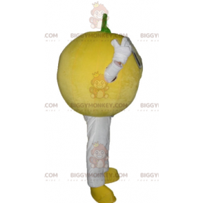 Bonito disfraz de mascota BIGGYMONKEY™ de limón redondo -