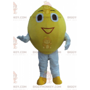Kostým maskota Giant Smiling Lemon BIGGYMONKEY™ - Ovocný maskot - BIGGYMONKEY_03828 - BiggyMonkey.com