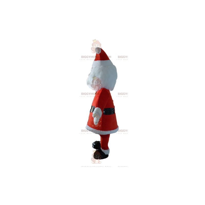 Santa Claus BIGGYMONKEY™ Mascot Costume Dressed in Red and Santa Claus BIGGYMONKEY™ Mascot Costume Dressed in Red and