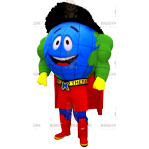 Superhjältevärldskarta BIGGYMONKEY™ Maskotdräkt - Superhjälmaskot - BIGGYMONKEY_0484 - BiggyMonkey.com