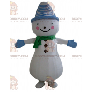 Στολή μασκότ Snowman BIGGYMONKEY™ με καπέλο και κασκόλ - Ανθρώπινες Μασκότ - BIGGYMONKEY_03843 - BiggyMonkey.com