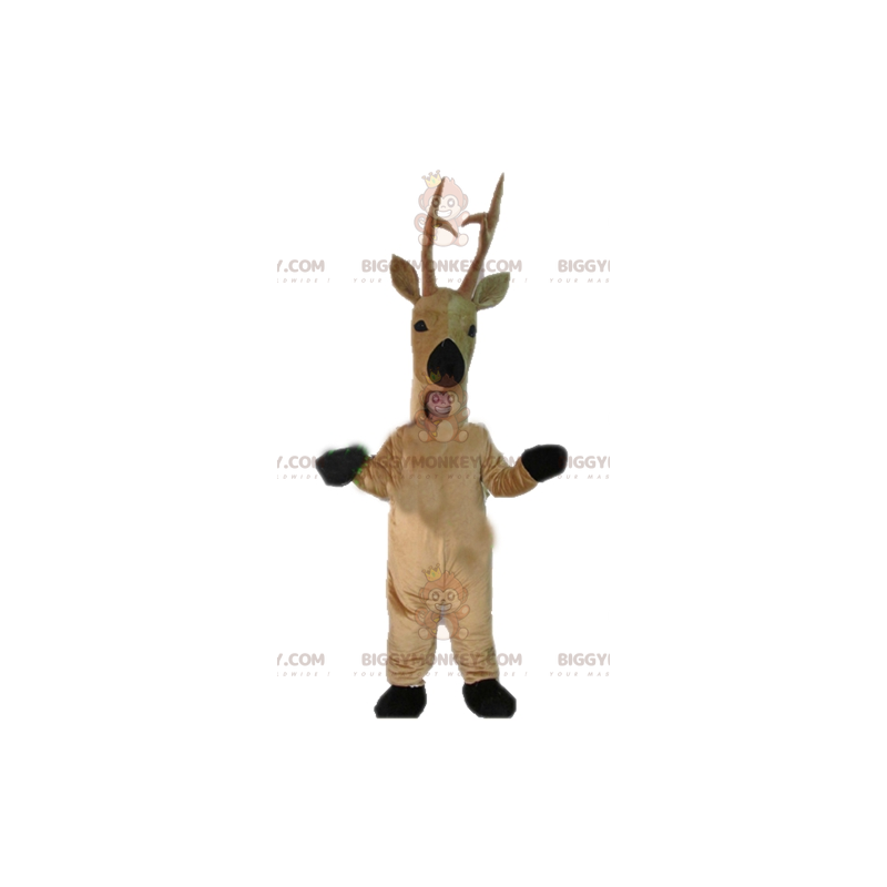 Costume mascotte BIGGYMONKEY™ cervo renna marrone - Costume mascotte BIGGYMONKEY™ cervo renna marrone -
