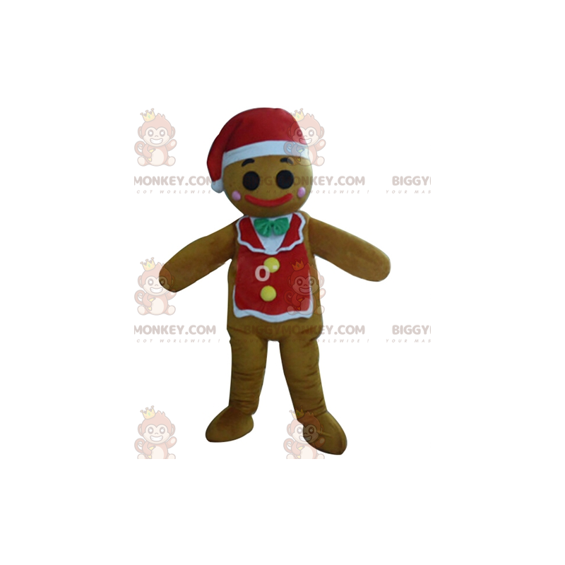 Kostium maskotka świąteczny piernikowy ludzik BIGGYMONKEY™ - Kostium maskotka świąteczny piernikowy ludzik BIGGYMONKEY™ -