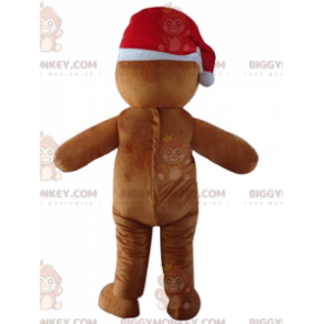 BIGGYMONKEY™ Weihnachts-Lebkuchenmann-Maskottchen-Kostüm -