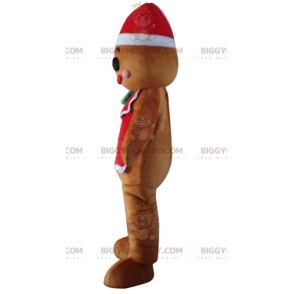 BIGGYMONKEY™ Christmas Gingerbread Man Mascot Costume -