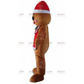 BIGGYMONKEY™ Kerst Gingerbread Man-mascottekostuum - Mascottes beroemde mensen - BIGGYMONKEY_03856 - BiggyMonkey.com