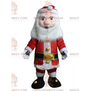 Jultomten BIGGYMONKEY™ Maskotdräkt Klädd i rött och vitt med