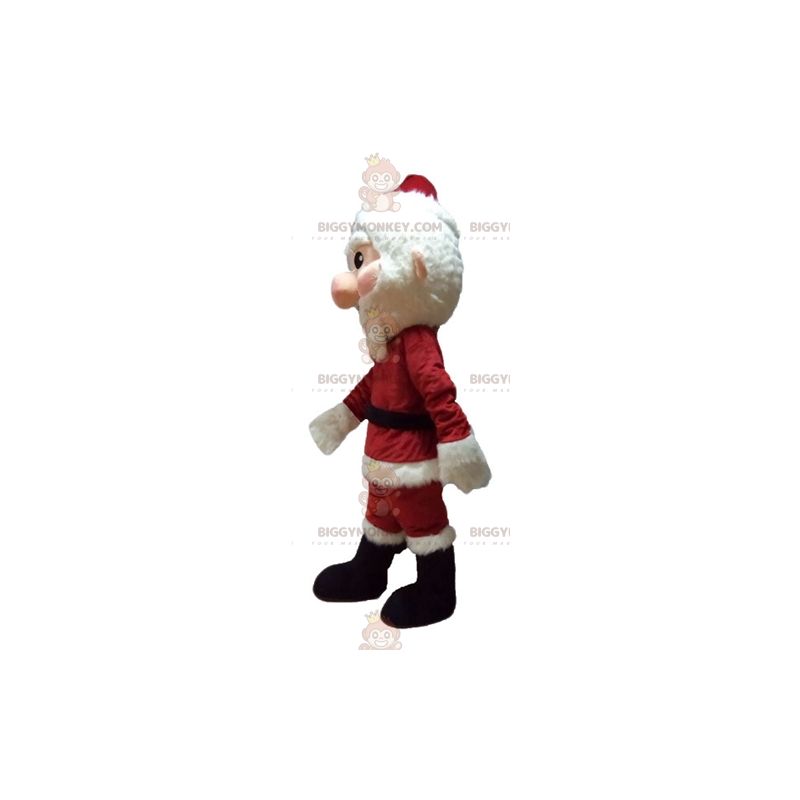 Kerstman BIGGYMONKEY™ mascottekostuum gekleed in rood en wit Kerstman BIGGYMONKEY™ mascottekostuum gekleed in rood en wit