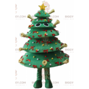 Zeer origineel en gek versierde kerstboom BIGGYMONKEY™ mascottekostuum - Plant mascottes - BIGGYMONKEY_03875 - BiggyMonkey.com