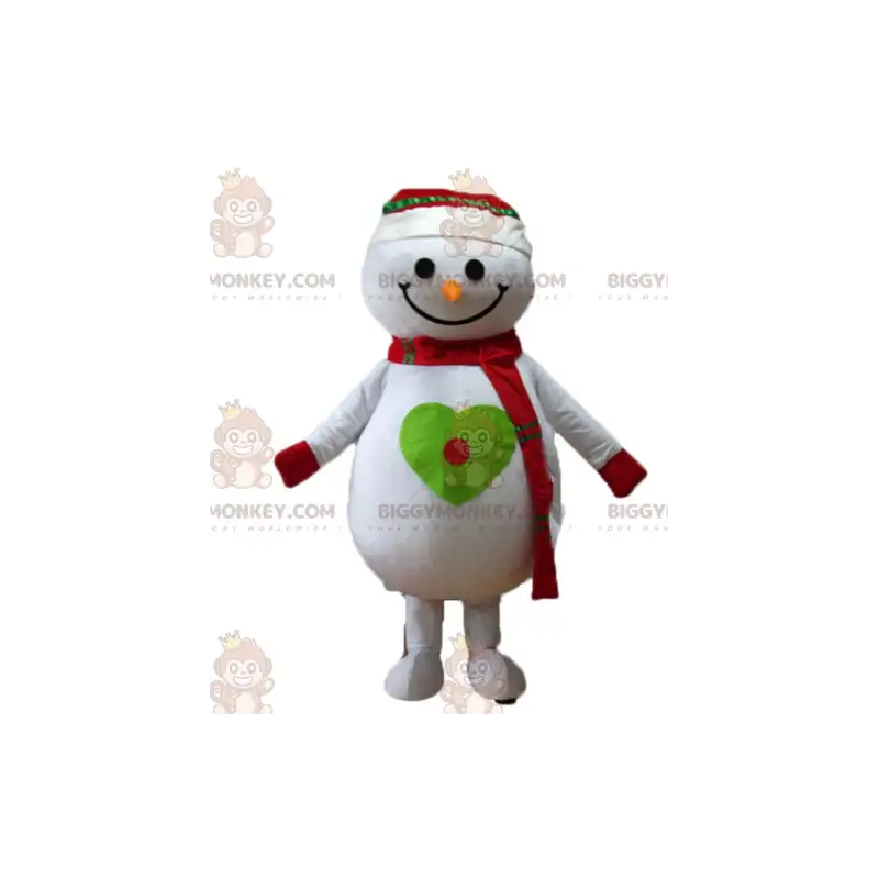BIGGYMONKEY™ Big Smiling Snowman Mascot Costume - BIGGYMONKEY™ Big Smiling Snowman Mascot Costume -