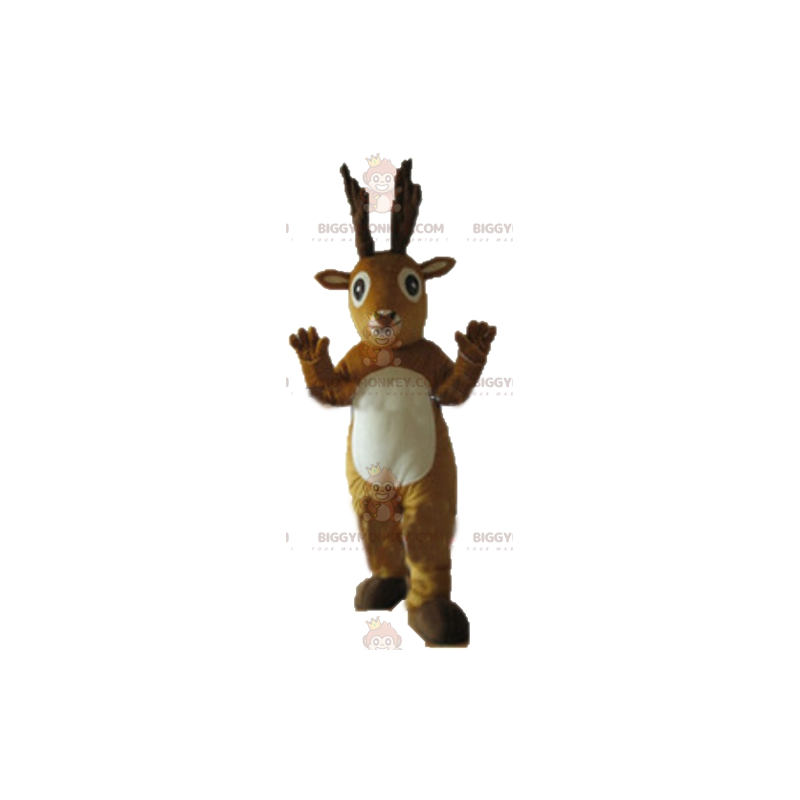 Costume de mascotte BIGGYMONKEY™ d'élan de caribou de renne Costume de mascotte BIGGYMONKEY™ d'élan de caribou de renne
