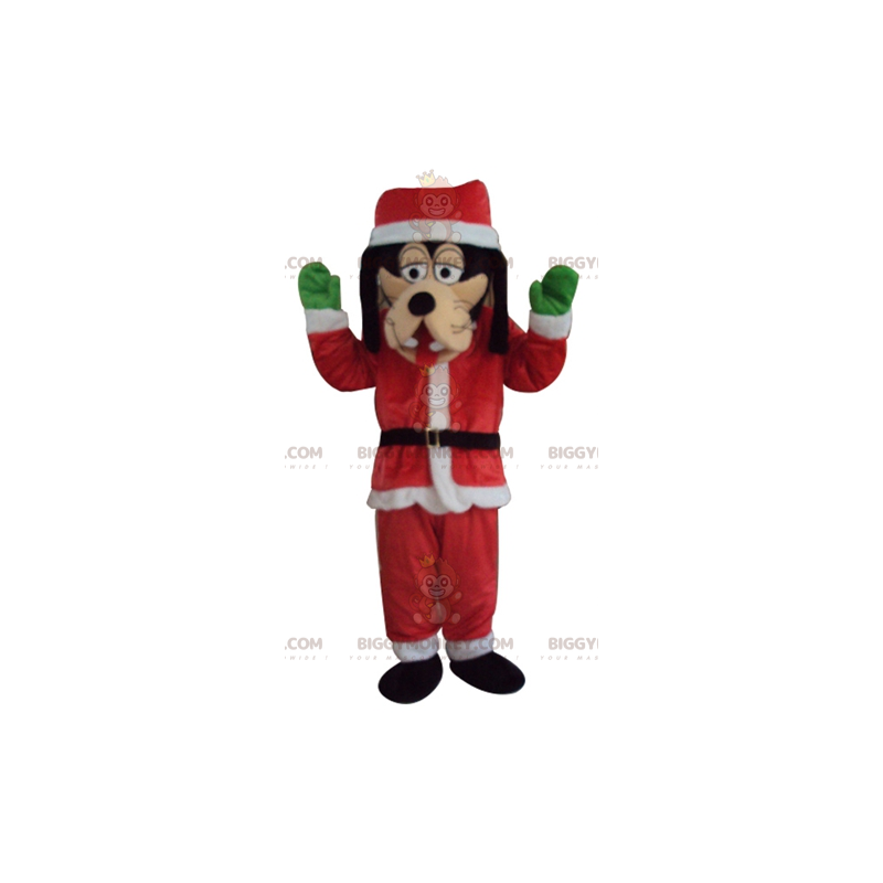 Traje de mascote Pateta BIGGYMONKEY™ vestido com roupa de Papai
