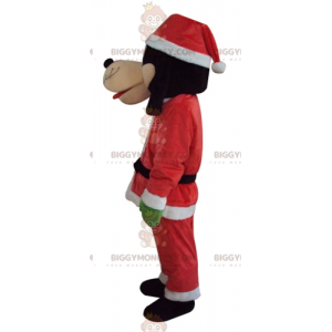 Κοστούμι μασκότ Goofy BIGGYMONKEY™ με στολή του Άγιου Βασίλη -
