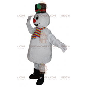Värikäs ja söpö pehmeä lumiukko BIGGYMONKEY™ maskottiasu - Ihmisen maskotit - BIGGYMONKEY_03886 - BiggyMonkey.com