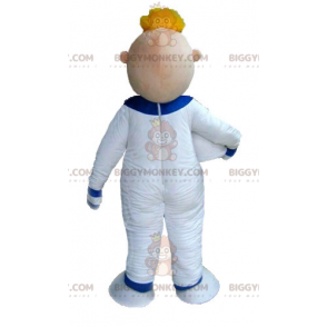 BIGGYMONKEY™ maskottiasu Vaalea mies, astronautti valkoisessa haalaripukussa - Miesten maskotit - BiggyMonkey.com