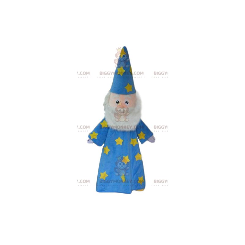 Costume de mascotte BIGGYMONKEY™ de magicien de Merlin Costume de mascotte BIGGYMONKEY™ de magicien de Merlin