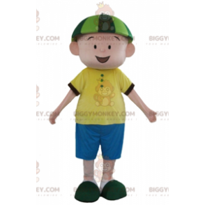 Costume da mascotte BIGGYMONKEY™ da ragazzo in abito blu e
