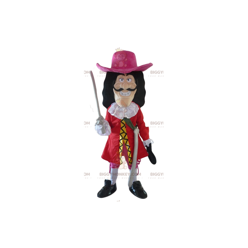 Traje de mascote BIGGYMONKEY™ do personagem vilão Capitão Traje de mascote BIGGYMONKEY™ do personagem vilão Capitão