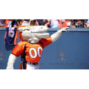 White and Orange Horse BIGGYMONKEY™ Mascot Costume –