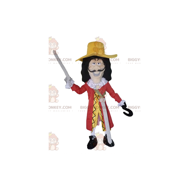 BIGGYMONKEY™ mascot costume of Captain Hook villain character