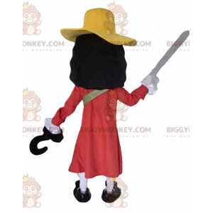 Στολή μασκότ BIGGYMONKEY™ του κακοποιού χαρακτήρα Captain Hook από τον Πήτερ Παν