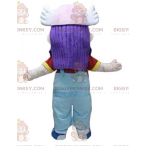 Costume de mascotte BIGGYMONKEY™ de fillette aux cheveux
