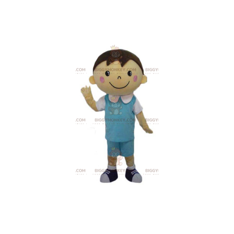 BIGGYMONKEY™ Costume da mascotte Scolaro ben vestito con abito BIGGYMONKEY™ Costume da mascotte Scolaro ben vestito con abito
