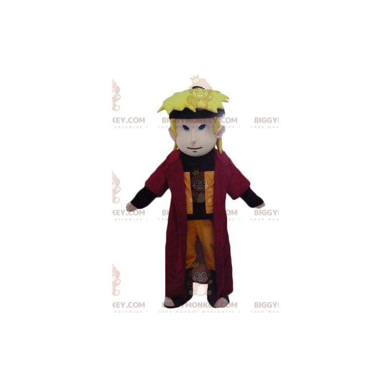 Mangahahmo Samurai Blonde Boy BIGGYMONKEY™ maskottiasu -