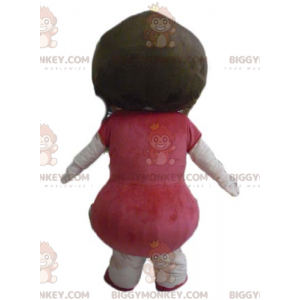 Traje de mascote BIGGYMONKEY™ menina muito sorridente com