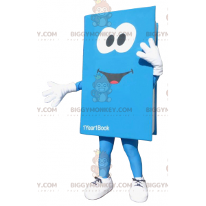 Giant Blue Book BIGGYMONKEY™ maskottiasu - Biggymonkey.com
