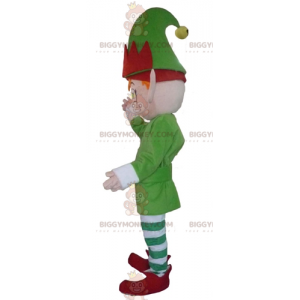 Στολή μασκότ Elf Leprechaun BIGGYMONKEY™ ντυμένη σε πράσινο λευκό και κόκκινο - Μη ταξινομημένες μασκότ - BiggyMonkey.com