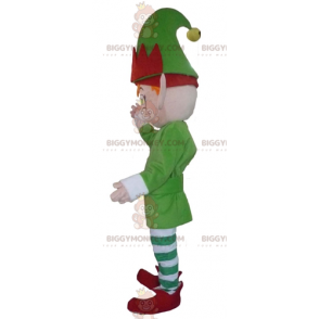 Στολή μασκότ Elf Leprechaun BIGGYMONKEY™ ντυμένη σε πράσινο λευκό και κόκκινο - Μη ταξινομημένες μασκότ - BiggyMonkey.com