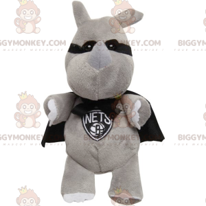 Masked Bunny BIGGYMONKEY™ maskotkostyme med kappe - Kanin maskot - BIGGYMONKEY_0492 - BiggyMonkey.com