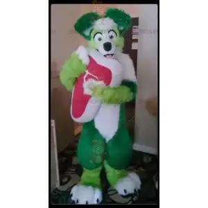 Alle harige, groene en witte honden BIGGYMONKEY™
