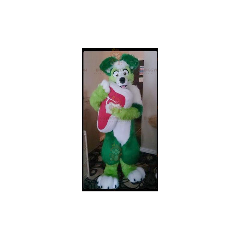 Alle harige, groene en witte honden BIGGYMONKEY™ Alle harige, groene en witte honden BIGGYMONKEY™
