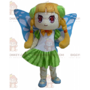 Costume da mascotte BIGGYMONKEY™ per ragazza carina con ali di