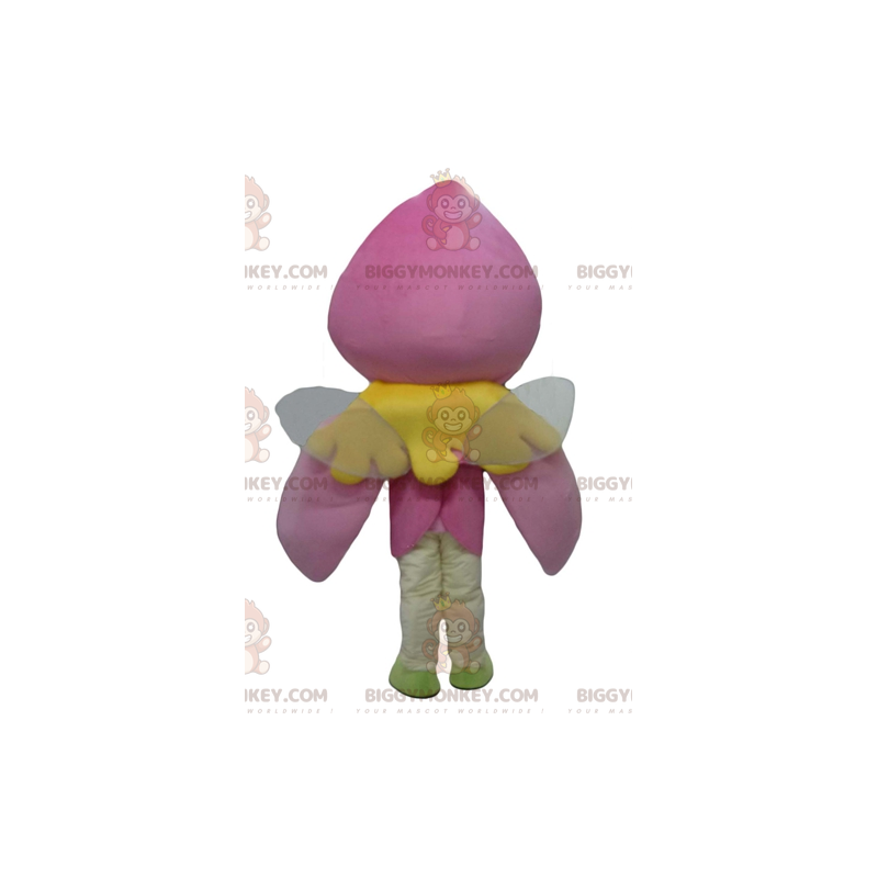BIGGYMONKEY™ Mascottekostuum Blond meisje met kleine vleugels - BIGGYMONKEY™ Mascottekostuum Blond meisje met kleine vleugels -