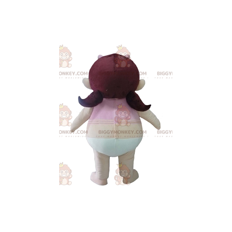 Fantasia de mascote BIGGYMONKEY™ menina de calcinha com Fantasia de mascote BIGGYMONKEY™ menina de calcinha com