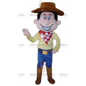 Costume da mascotte da cowboy BIGGYMONKEY™ in abito