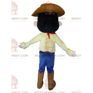Στολή μασκότ Cowboy BIGGYMONKEY™ σε παραδοσιακή στολή με καπέλο